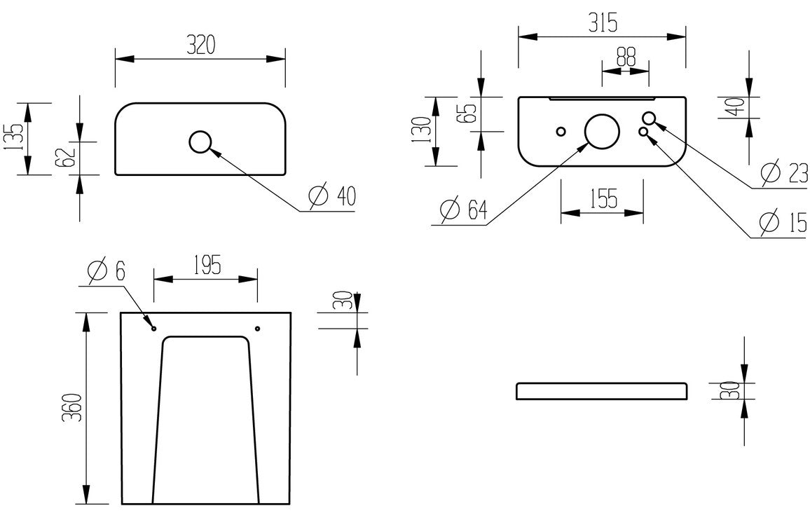 Cary Close Coupled Open Back WC & Soft Close Seat