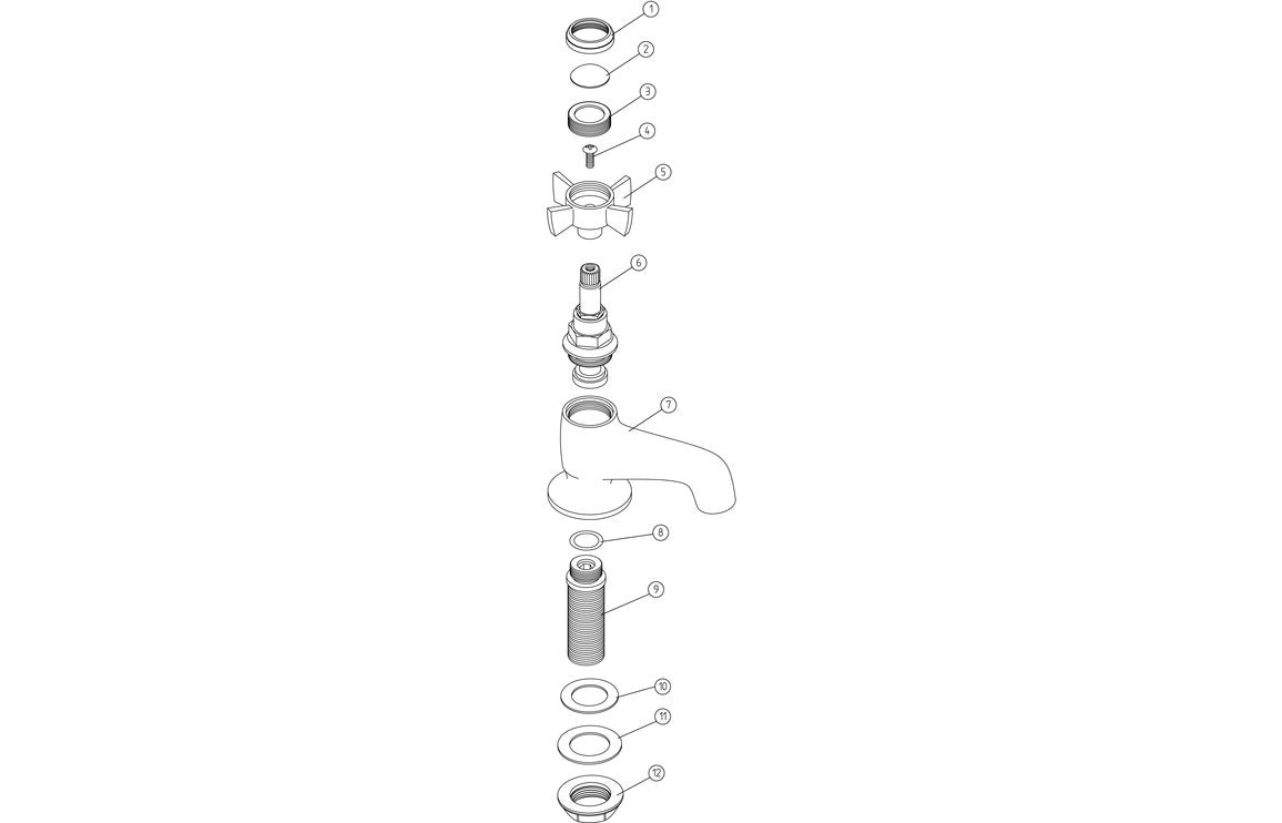 Dart Basin Taps - Chrome
