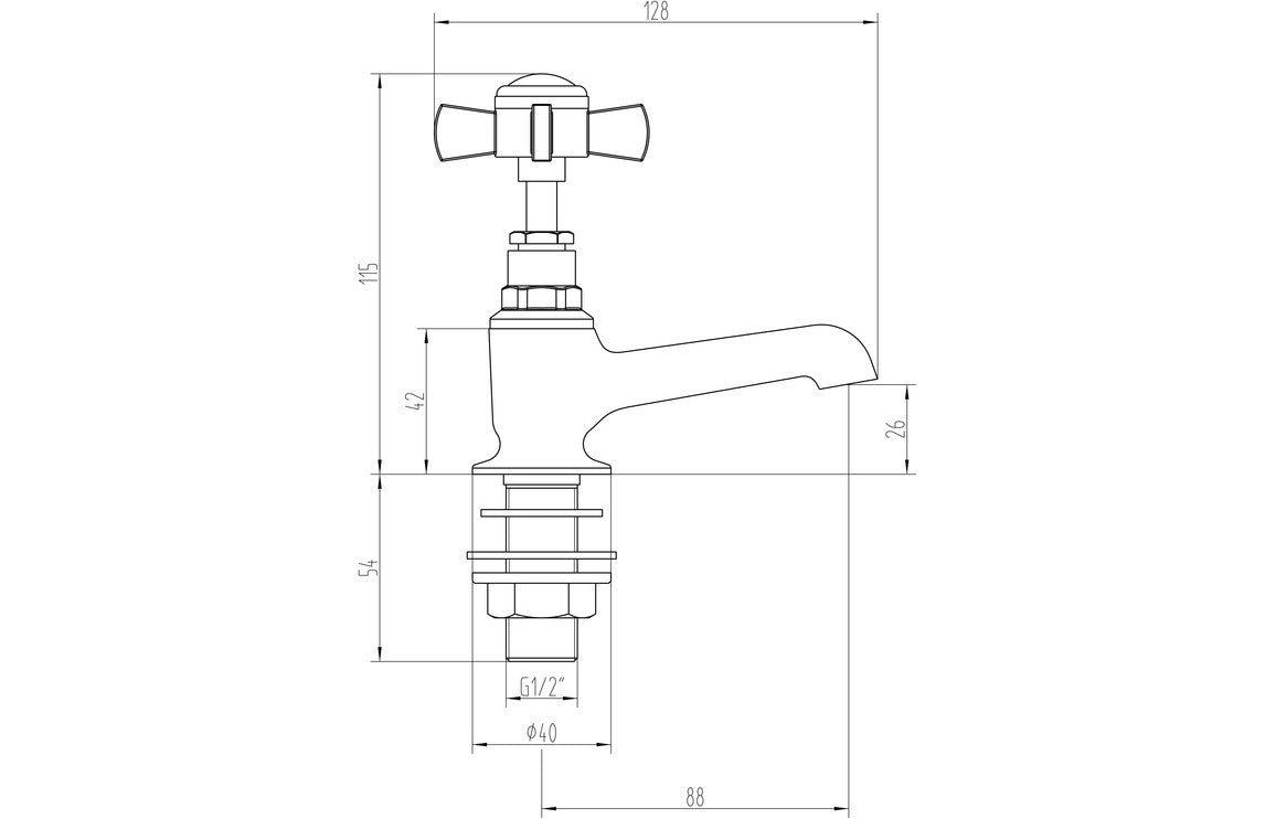 Dart Basin Taps - Chrome
