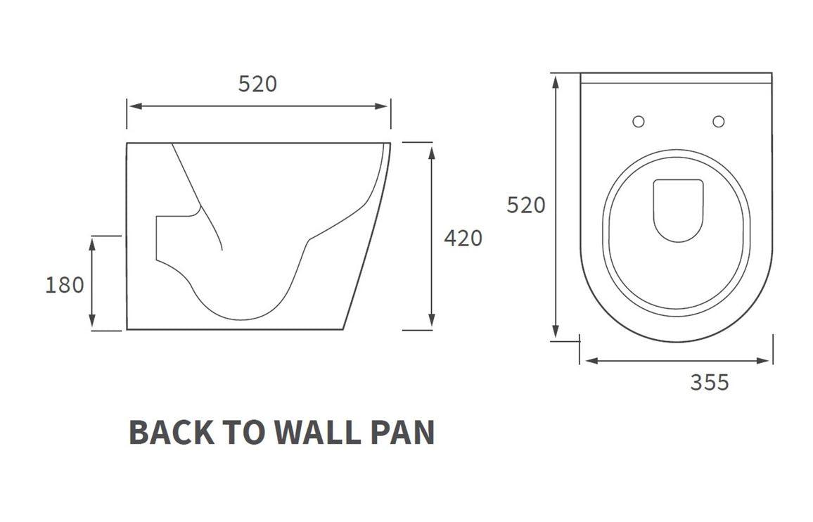 Avon Back To Wall WC & Soft Close Seat