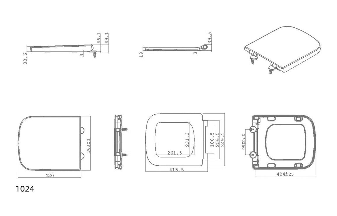 Beauly Wrapover Soft Close Toilet Seat - White