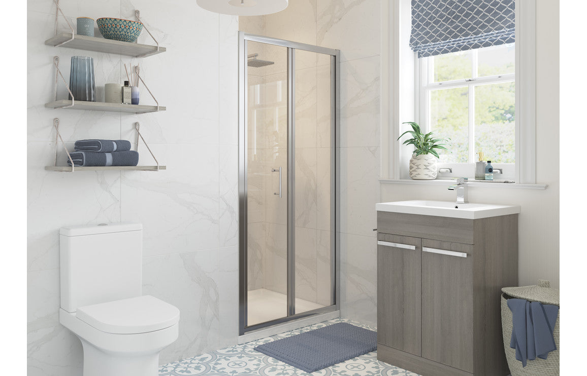 Wiley 760mm Bi-fold Door - Chrome