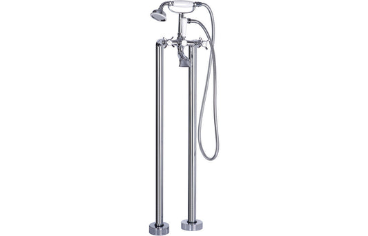 Dart Floor Standing Bath/Shower Mixer - Chrome