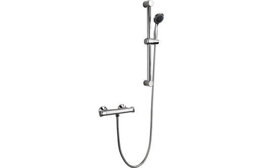 Pool Low Pressure Thermostatic Bar Mixer Shower - Chrome