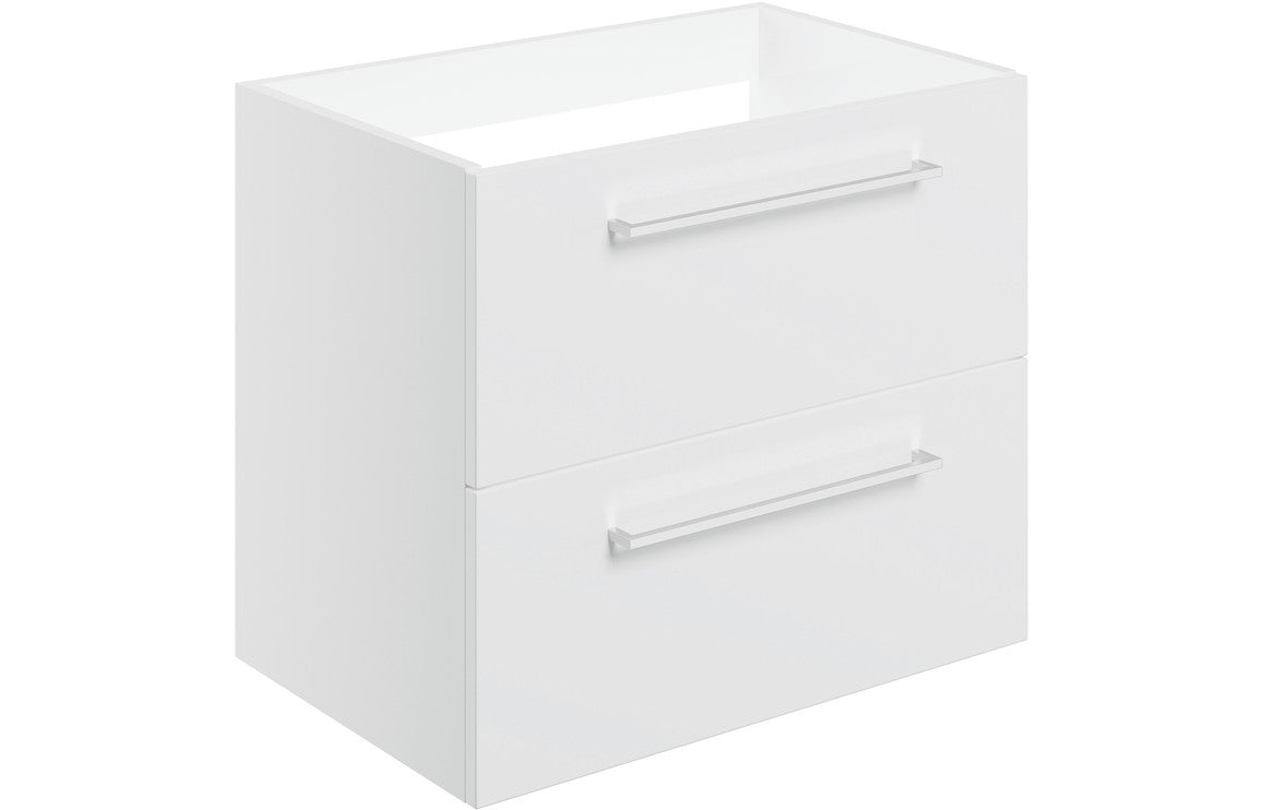 Greta Wall Hung 2 Drawer Basin Unit (No Top) - H 500 x W 590 x D 450mm