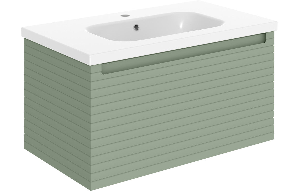 Severn 815mm Wall Hung 1 Drawer Basin Unit & Basin