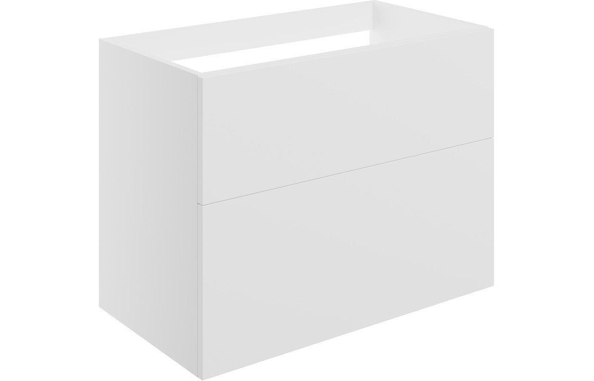 Valency Wall Hung 2 Drawer Basin Unit (No Top) - H 600 x W 790 x D 455mm