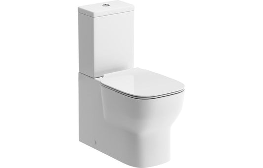 Ayr Slim Square Soft Close Toilet Seat - White