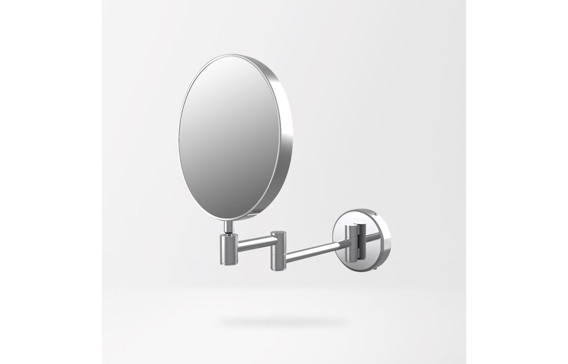 Tarn Round Cosmetic Mirror - Chrome - H 245 x W 320 x D 51mm