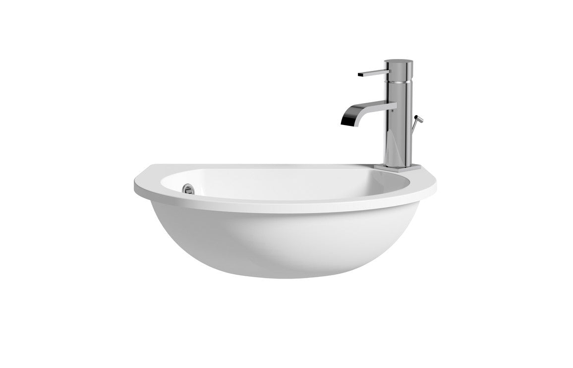 Space Saver Semi Recessed Basin -  H 152 x W 490 x D 355mm