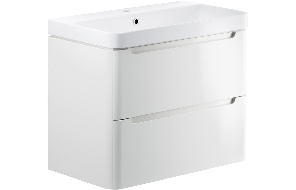 Camel 800mm 2 Drawer Wall Hung Basin Unit