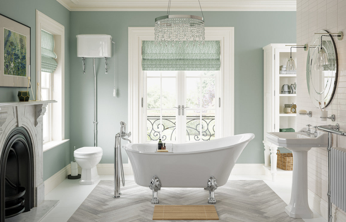 Beal High Level WC w/Brushed Brass Finish & Soft Close Seat