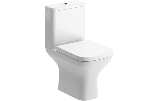Beauly Short Projection Close Coupled Open Back WC & Wrapover Soft Close Seat