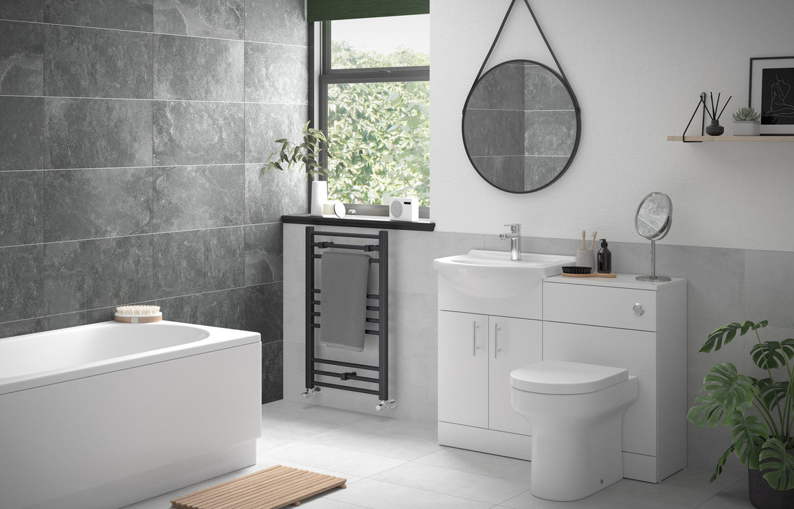 Hannon WC Unit - White Gloss - H 769 x W 500 x D 300mm