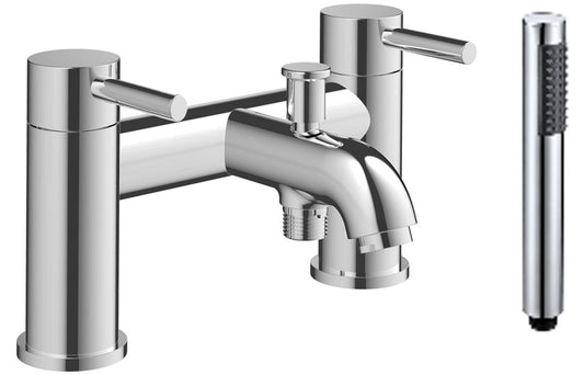 Medina Bath/Shower Mixer & Bracket - Chrome