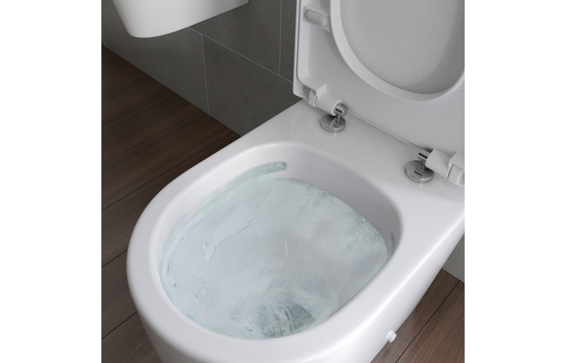 Avon Rimless Back To Wall Comfort Height WC & Soft Close Seat