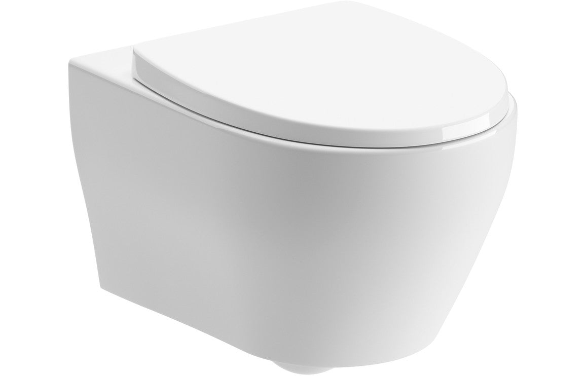 Dewey Slim Soft Close Toilet Seat - White