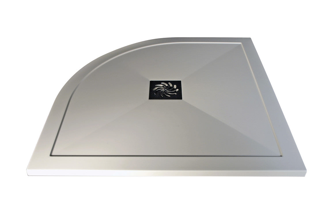 25mm Ultra-Slim Quadrant Tray & Waste - H 25 x W 900 x D 900mm