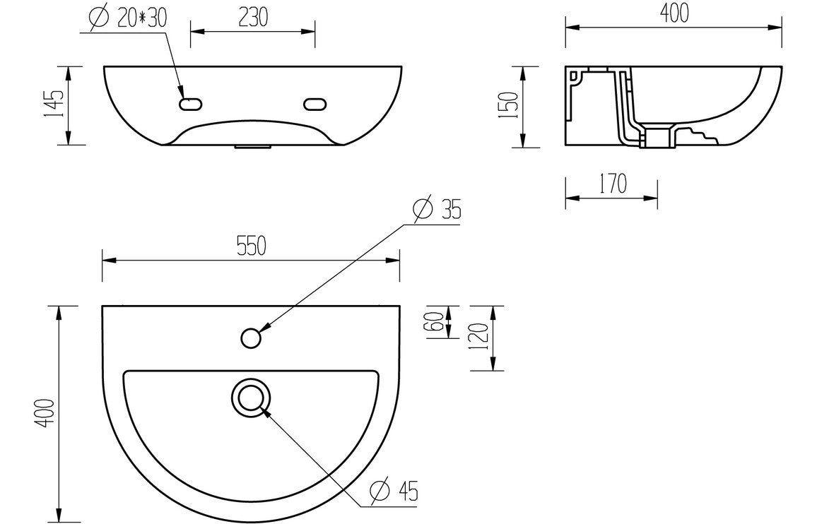 Cary Basin & Full/Semi Pedestal