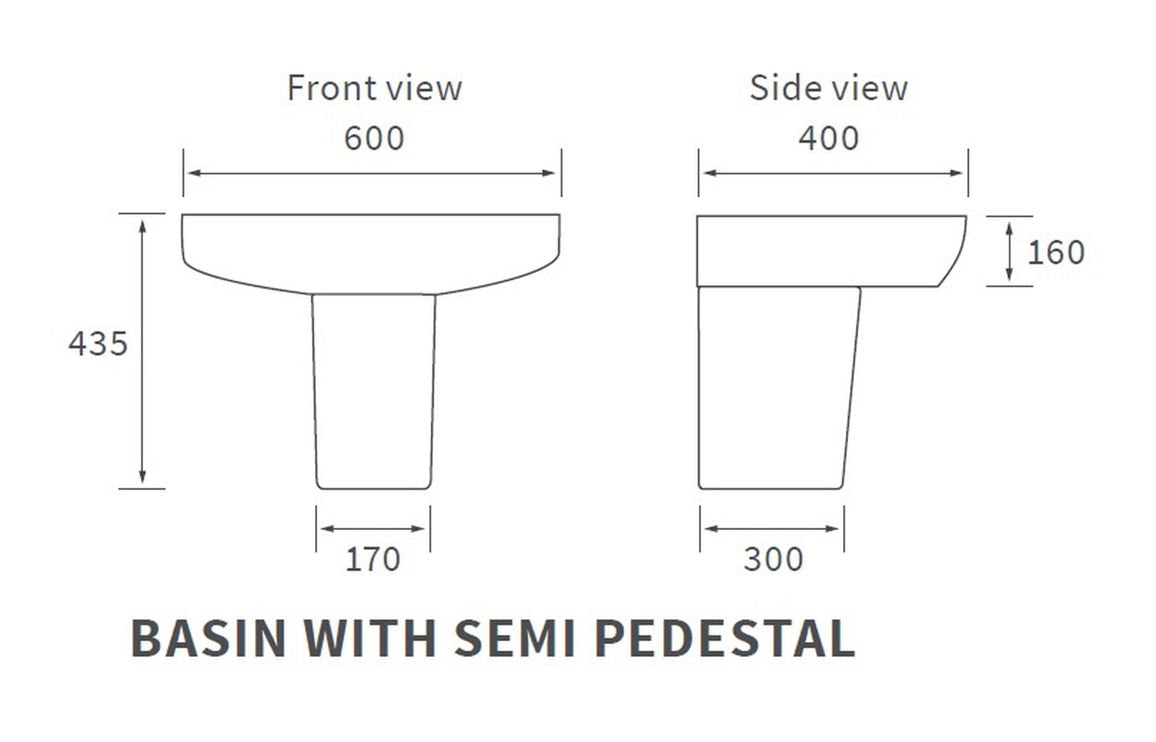 Afton Basin & Semi Pedestal