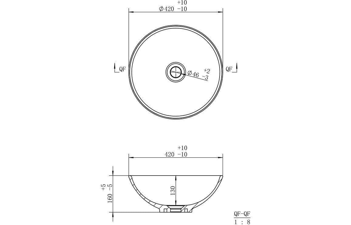 Boyd 410mm Round Washbowl