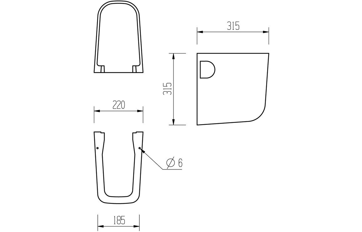 Afton Basin & Semi Pedestal
