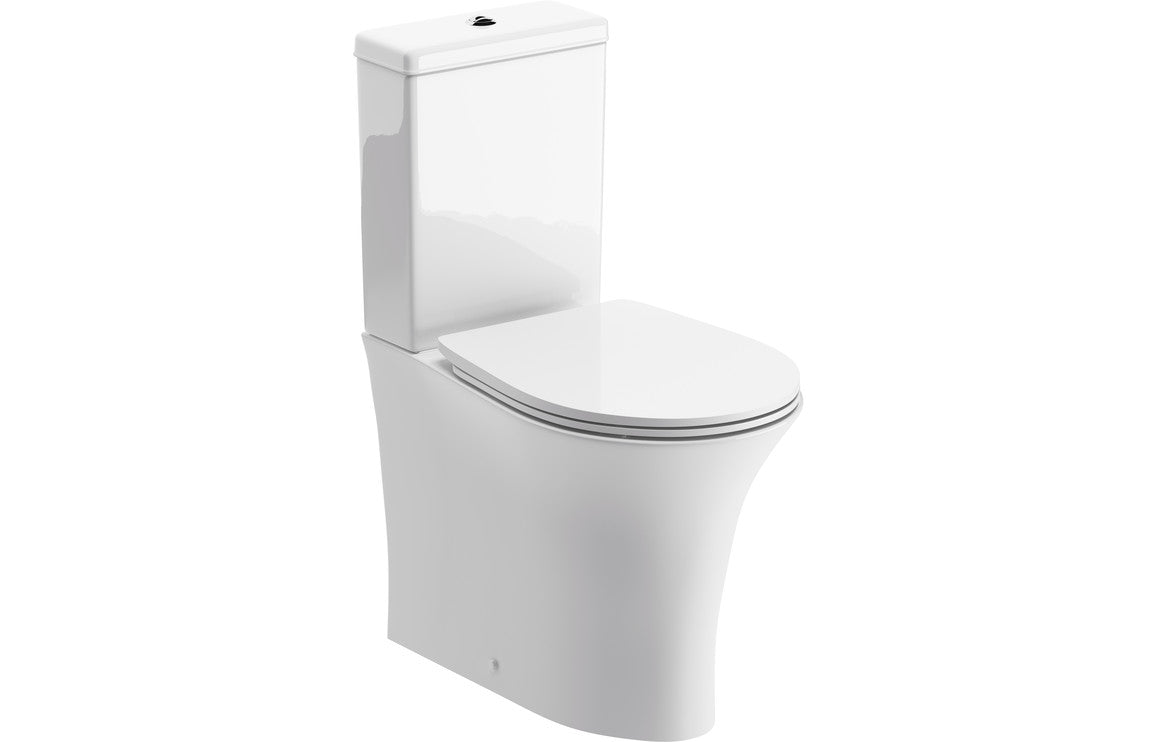 Averon Rimless Close Coupled Fully Shrouded WC & Soft Close Seat