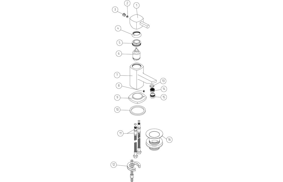 Nevis Basin Mixer - Chrome
