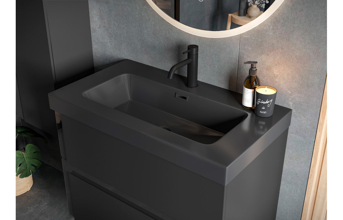 Thames 605mm Wall Hung 2 Drawer Basin Unit & Co-ordinating Basin