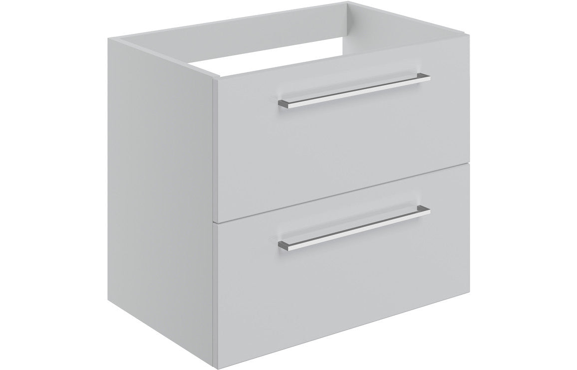 Greta Wall Hung 2 Drawer Basin Unit (No Top) - H 500 x W 590 x D 450mm