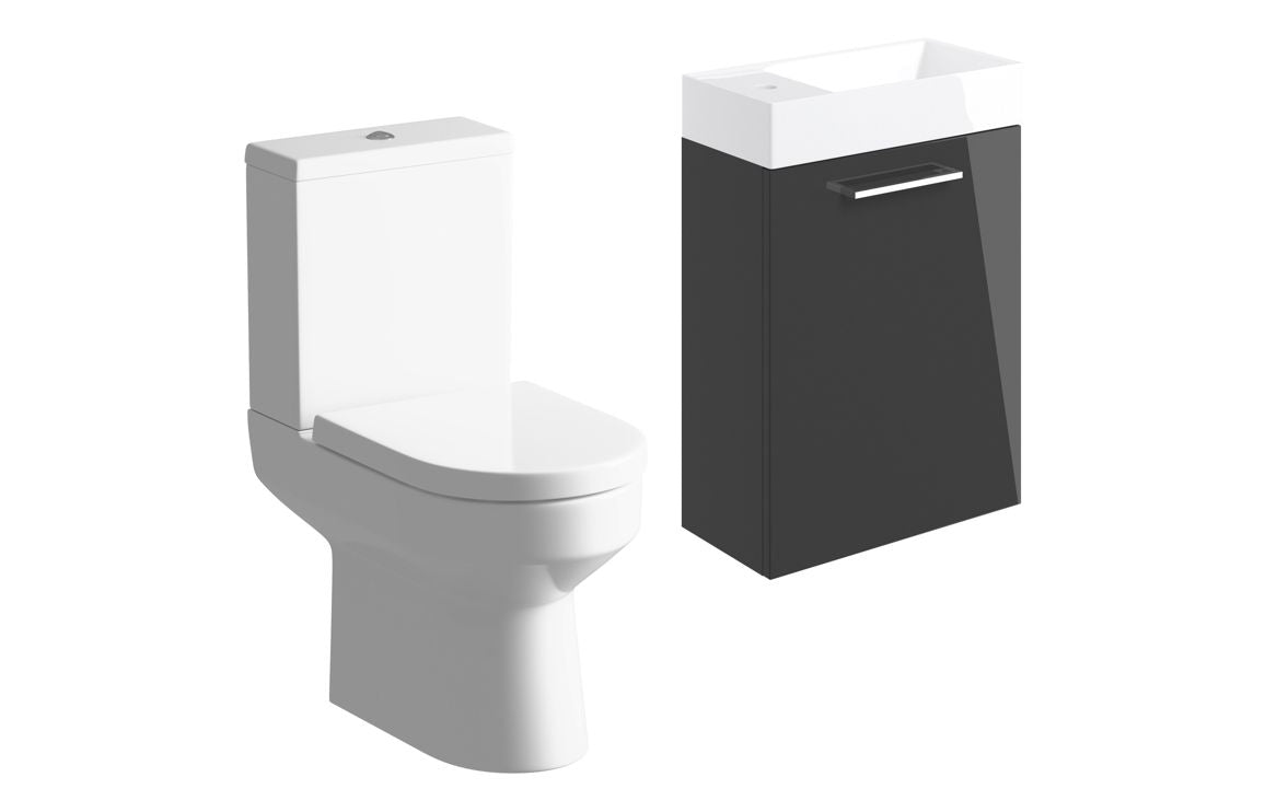 Greta 410mm W/H Basin Unit & C/C Toilet Pack