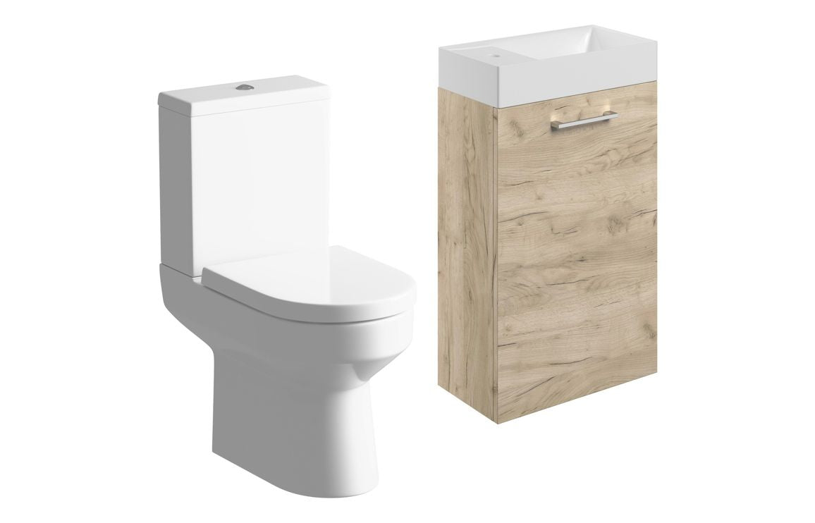Greta 410mm W/H Basin Unit & C/C Toilet Pack