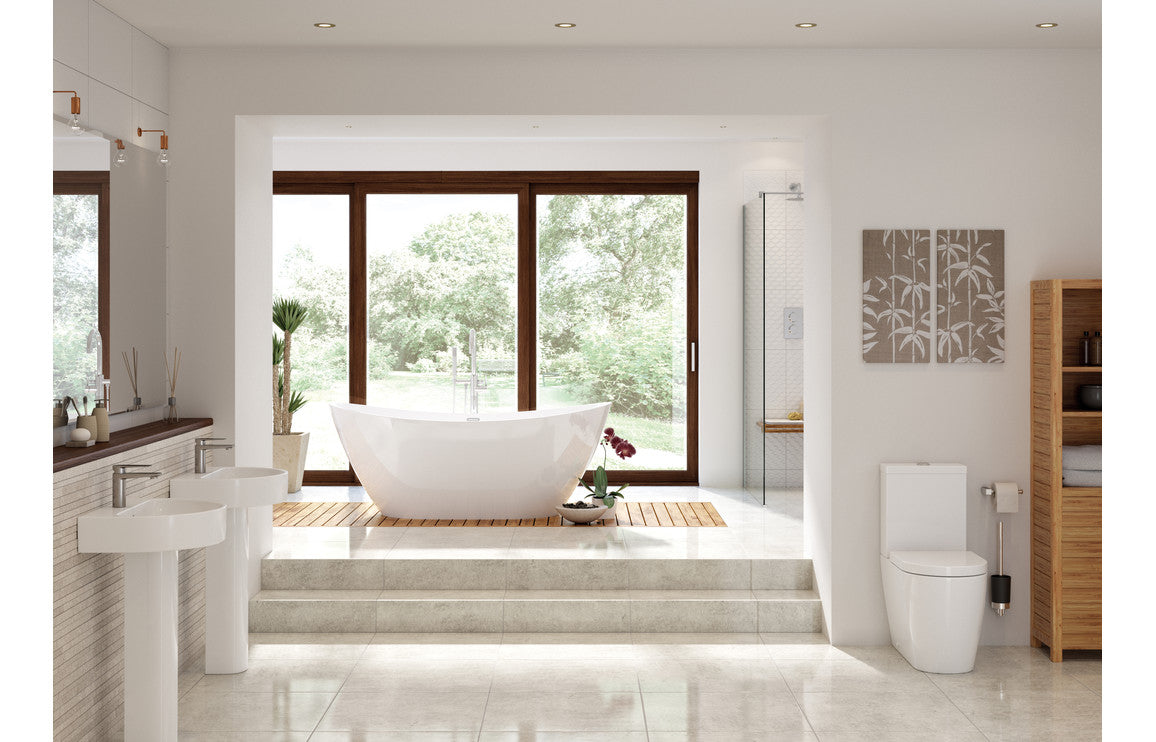 Avon Basin & Full Pedestal - H 835 x W 555 x D 430mm