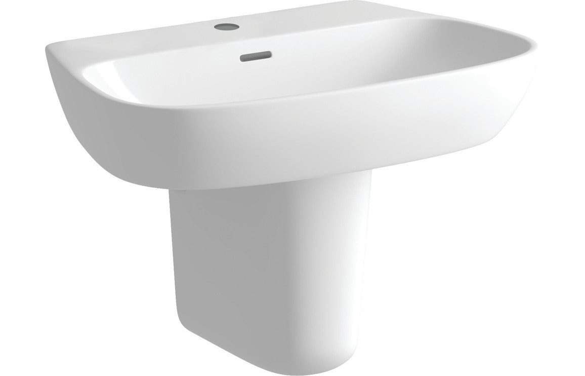 Calder Basin & Semi Pedestal - H 435 x W 600 x D 400mm