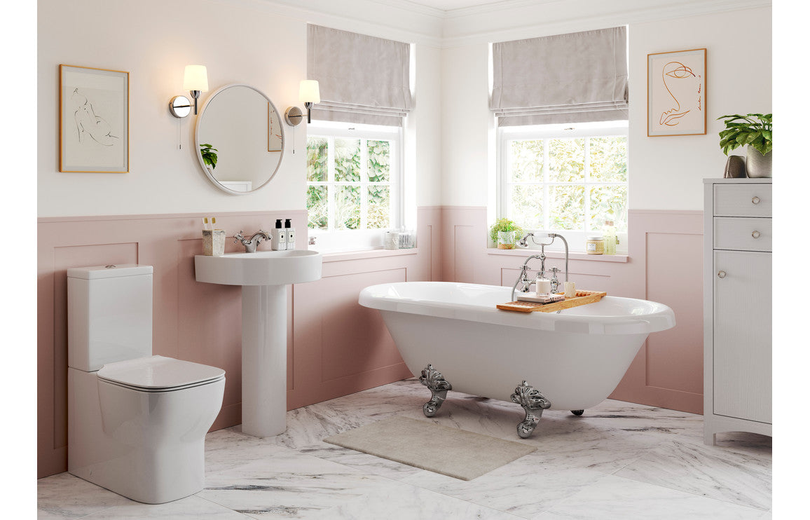 Ayr Semi Recessed Basin - H 185 x W 555 x D 435mm