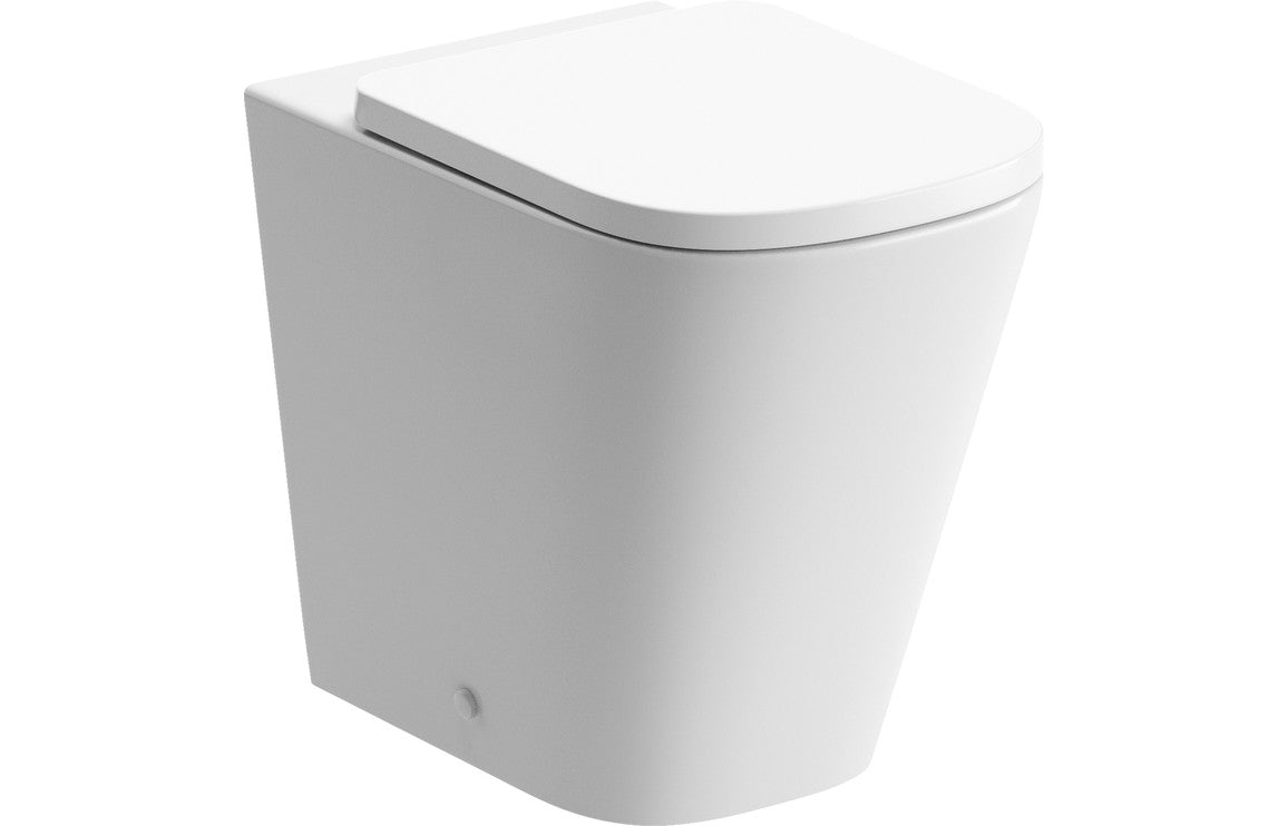 Calder Rimless Back To Wall Short Projection WC & Soft Close Seat