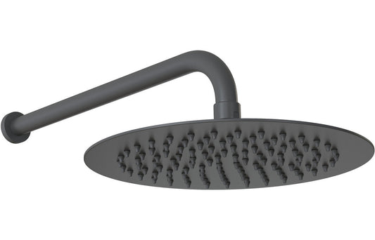 200mm Round Showerhead - Matt Black