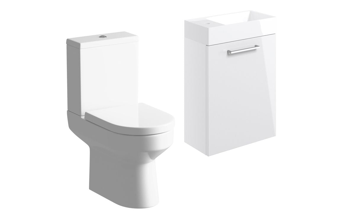 Greta 410mm W/H Basin Unit & C/C Toilet Pack