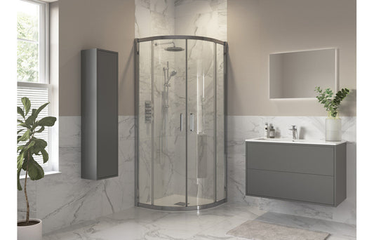 Derry 2 Door Quadrant - Chrome